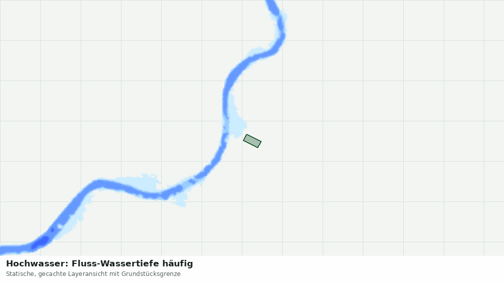Statische Kartenansicht: Hochwasser: Fluss-Wassertiefe häufig