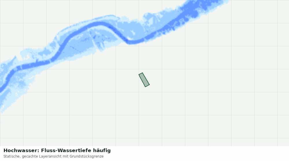 Statische Kartenansicht: Hochwasser: Fluss-Wassertiefe häufig
