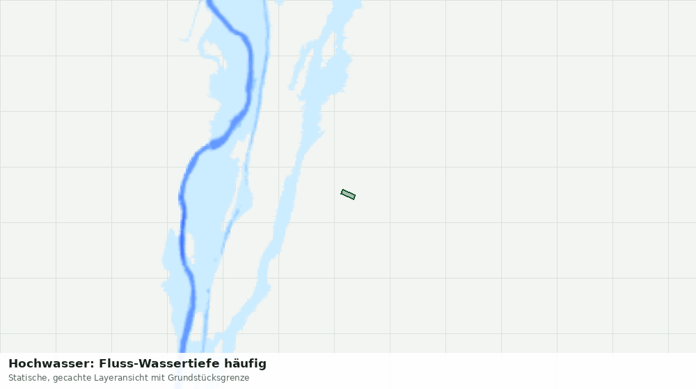 Statische Kartenansicht: Hochwasser: Fluss-Wassertiefe häufig