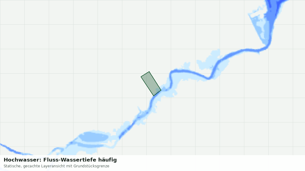 Statische Kartenansicht: Hochwasser: Fluss-Wassertiefe häufig