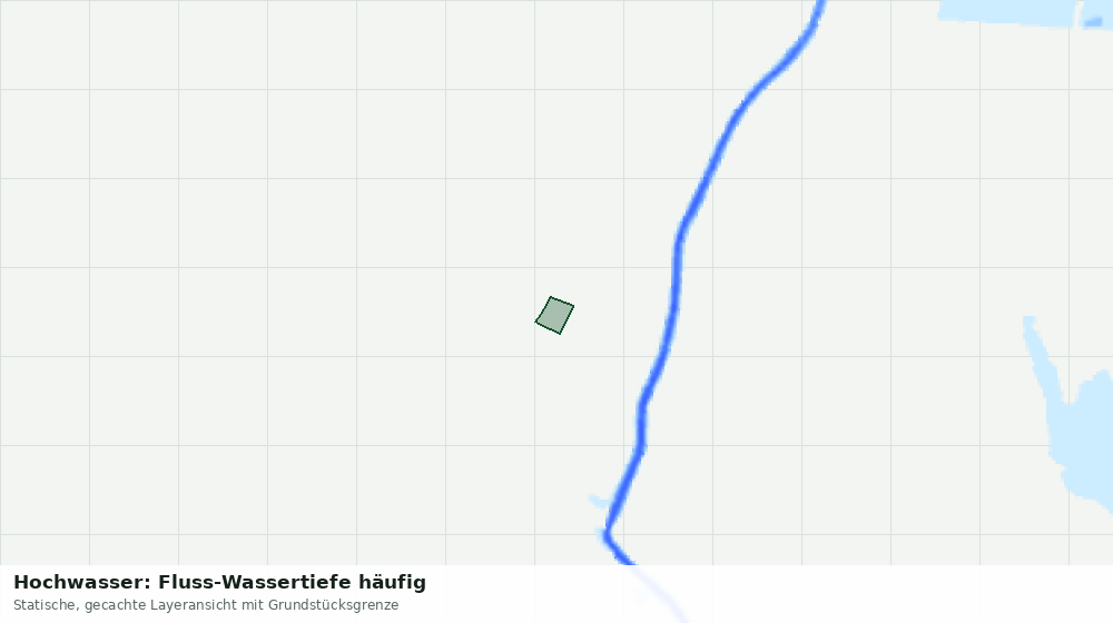 Statische Kartenansicht: Hochwasser: Fluss-Wassertiefe häufig