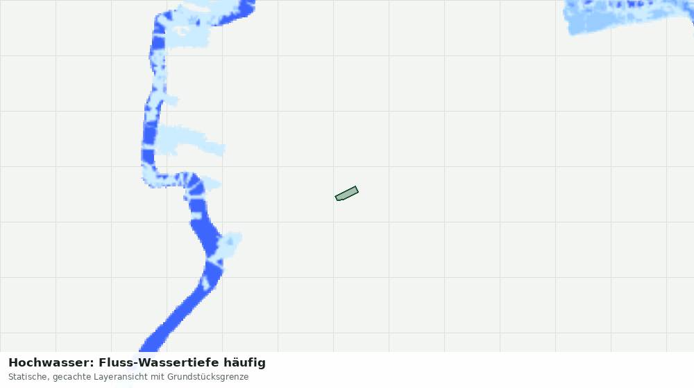 Statische Kartenansicht: Hochwasser: Fluss-Wassertiefe häufig