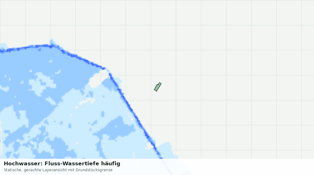 Statische Kartenansicht: Hochwasser: Fluss-Wassertiefe häufig