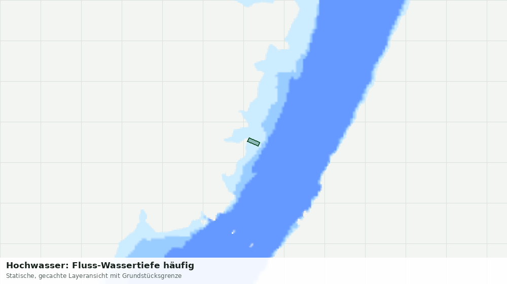 Statische Kartenansicht: Hochwasser: Fluss-Wassertiefe häufig