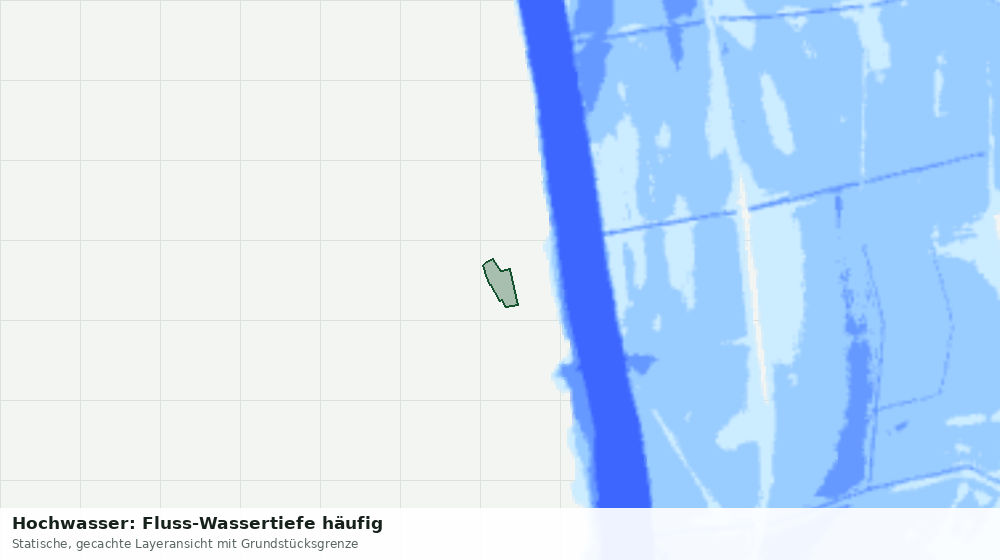 Statische Kartenansicht: Hochwasser: Fluss-Wassertiefe häufig