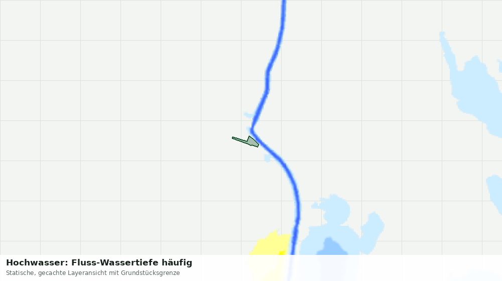 Statische Kartenansicht: Hochwasser: Fluss-Wassertiefe häufig