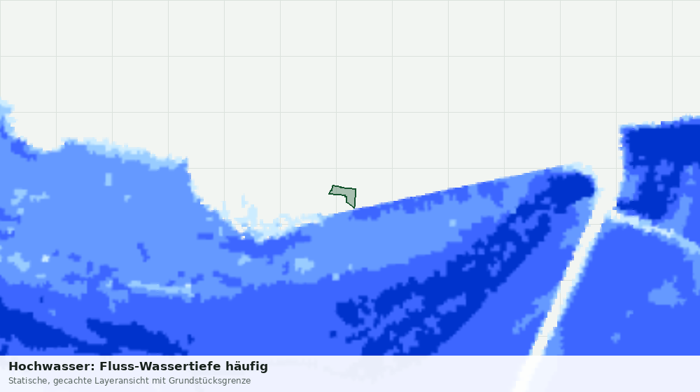 Statische Kartenansicht: Hochwasser: Fluss-Wassertiefe häufig