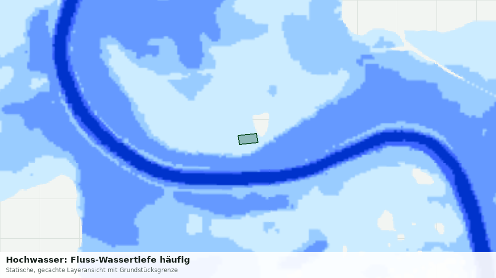 Statische Kartenansicht: Hochwasser: Fluss-Wassertiefe häufig