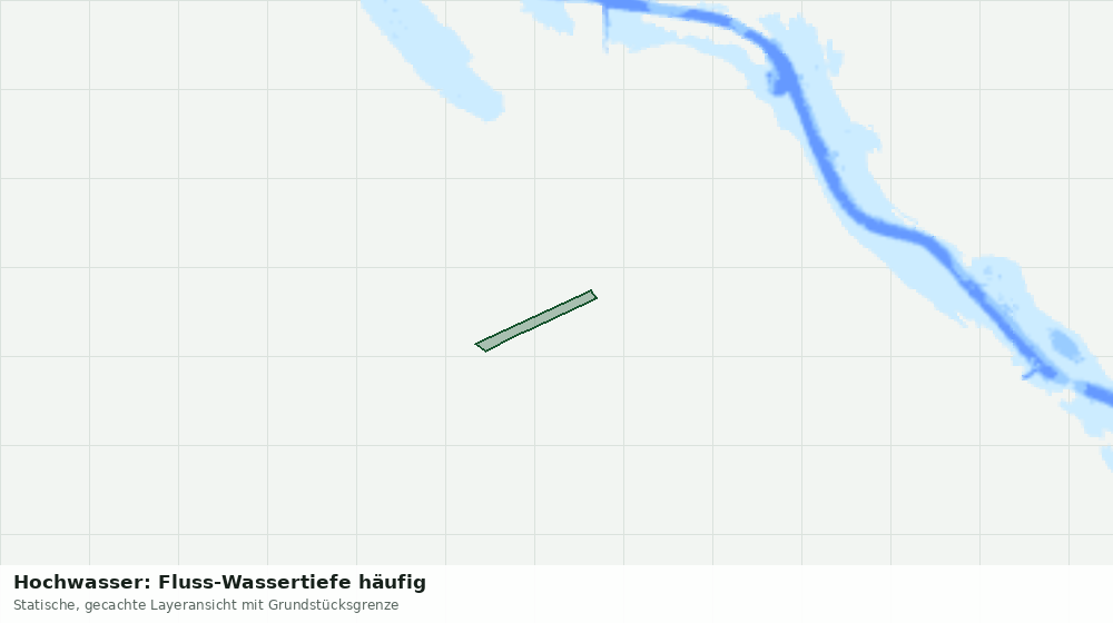 Statische Kartenansicht: Hochwasser: Fluss-Wassertiefe häufig
