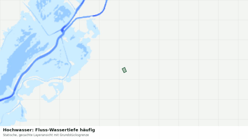 Statische Kartenansicht: Hochwasser: Fluss-Wassertiefe häufig