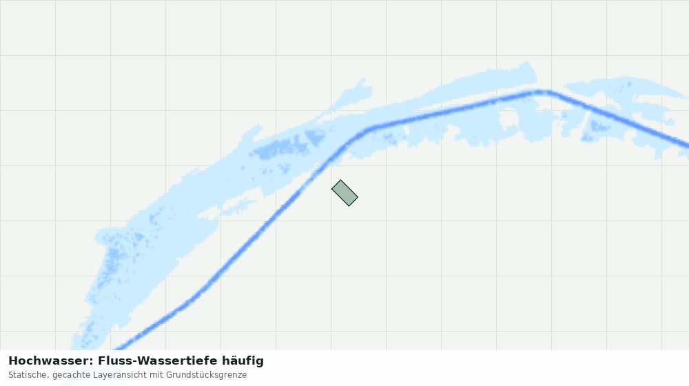 Statische Kartenansicht: Hochwasser: Fluss-Wassertiefe häufig