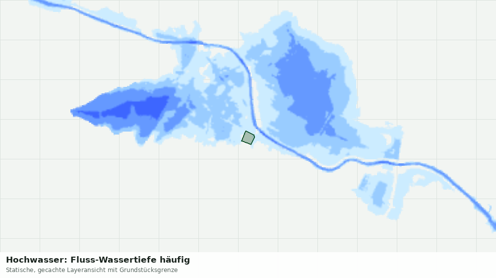 Statische Kartenansicht: Hochwasser: Fluss-Wassertiefe häufig