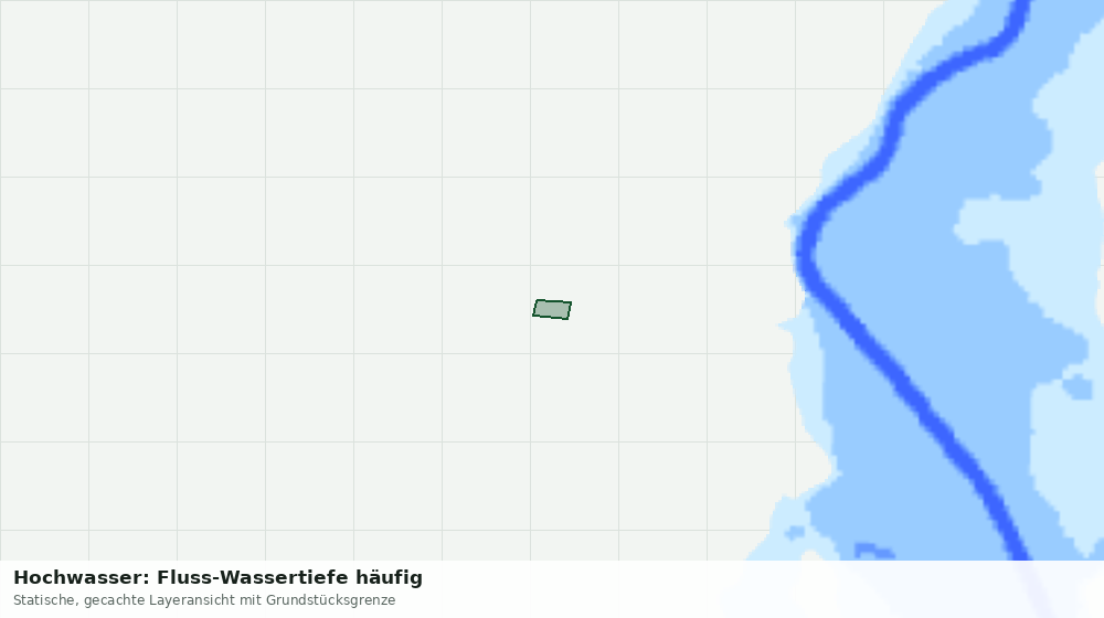 Statische Kartenansicht: Hochwasser: Fluss-Wassertiefe häufig