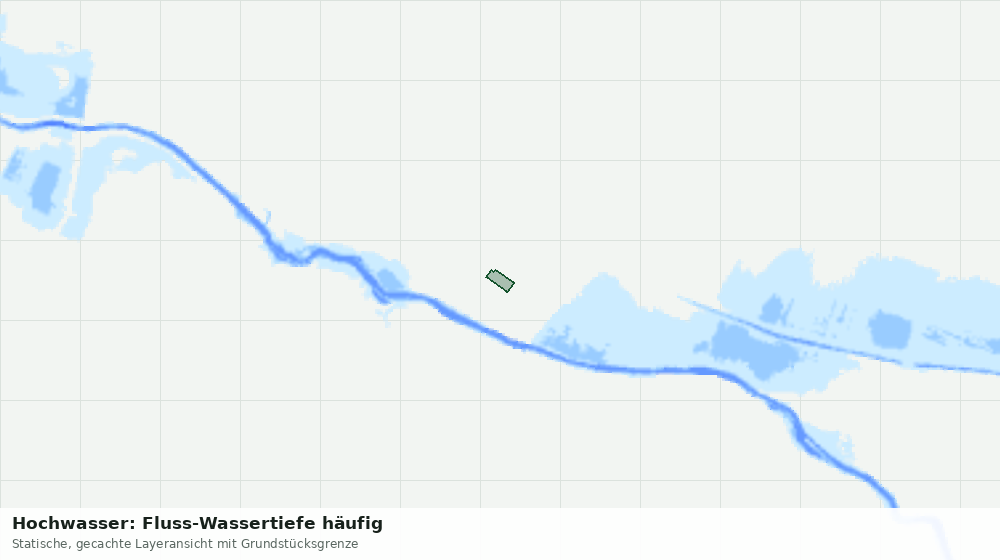 Statische Kartenansicht: Hochwasser: Fluss-Wassertiefe häufig