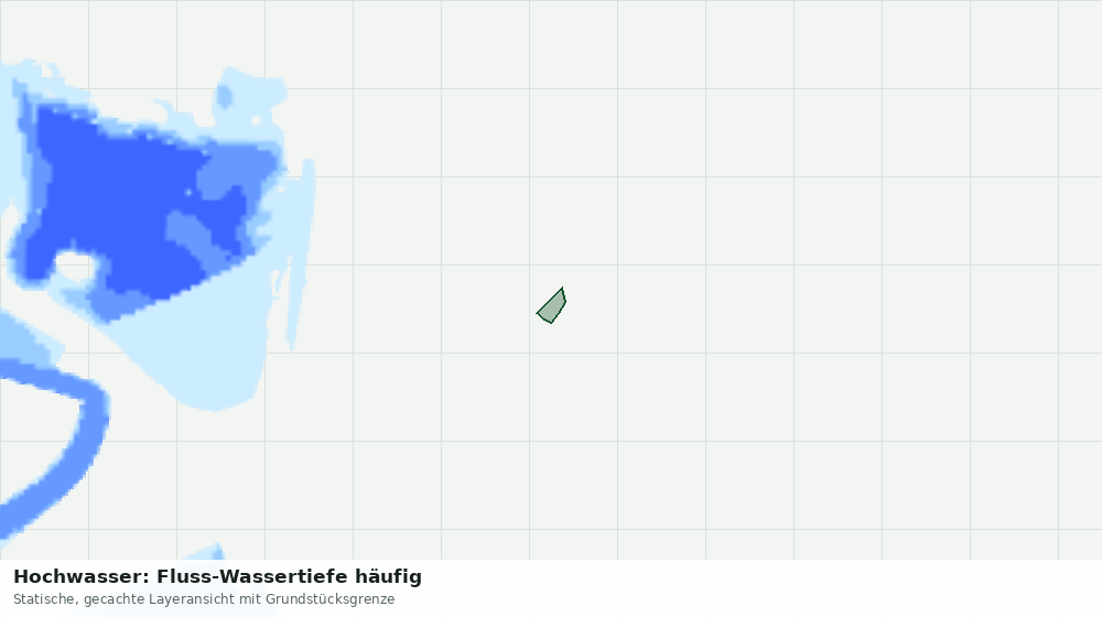 Statische Kartenansicht: Hochwasser: Fluss-Wassertiefe häufig