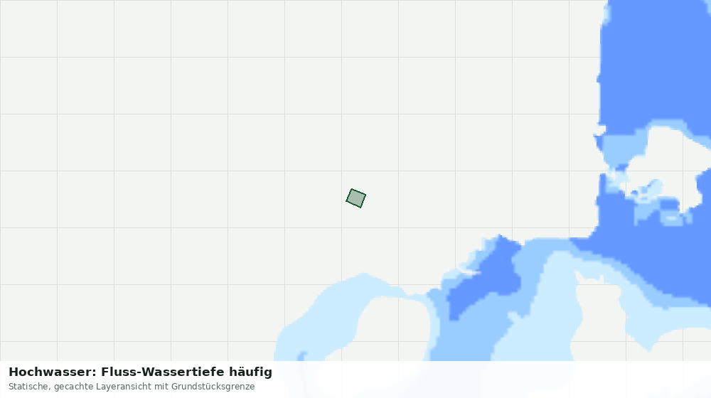 Statische Kartenansicht: Hochwasser: Fluss-Wassertiefe häufig