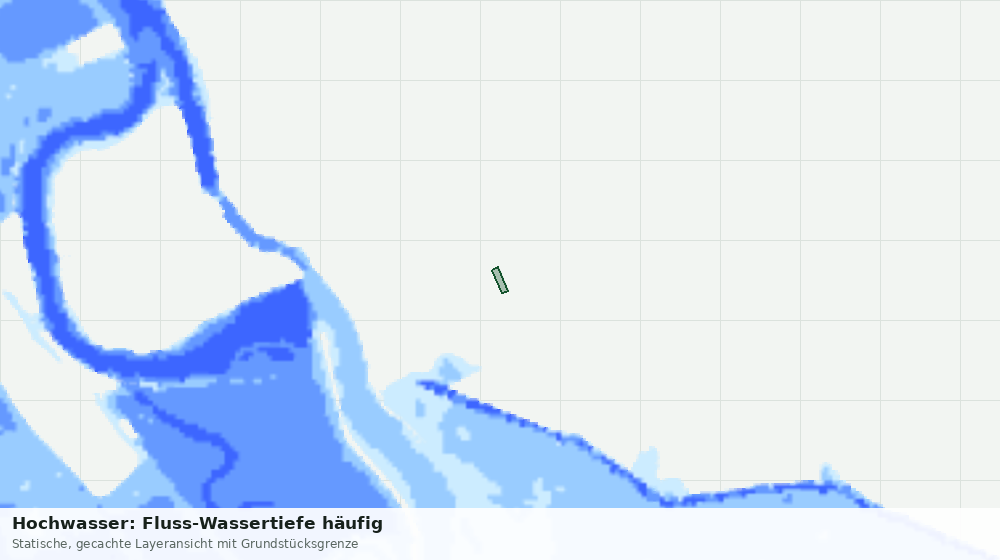 Statische Kartenansicht: Hochwasser: Fluss-Wassertiefe häufig