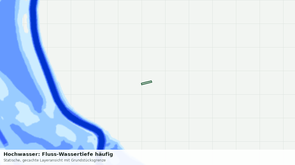 Statische Kartenansicht: Hochwasser: Fluss-Wassertiefe häufig