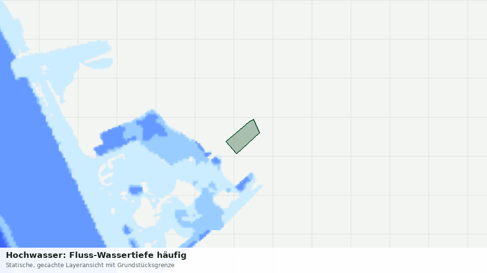 Statische Kartenansicht: Hochwasser: Fluss-Wassertiefe häufig