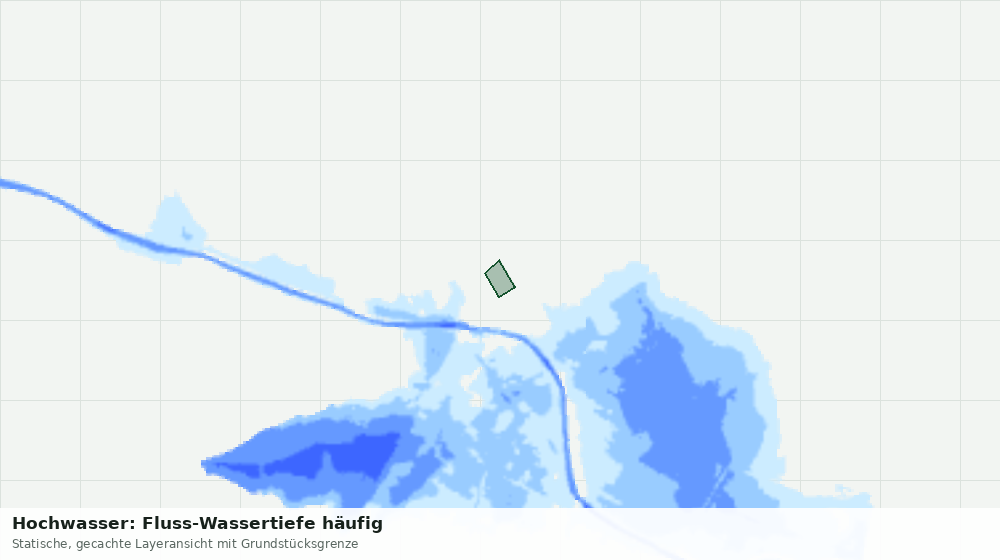 Statische Kartenansicht: Hochwasser: Fluss-Wassertiefe häufig