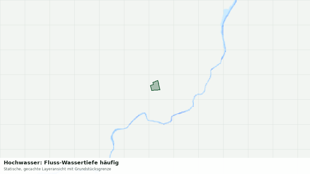 Statische Kartenansicht: Hochwasser: Fluss-Wassertiefe häufig