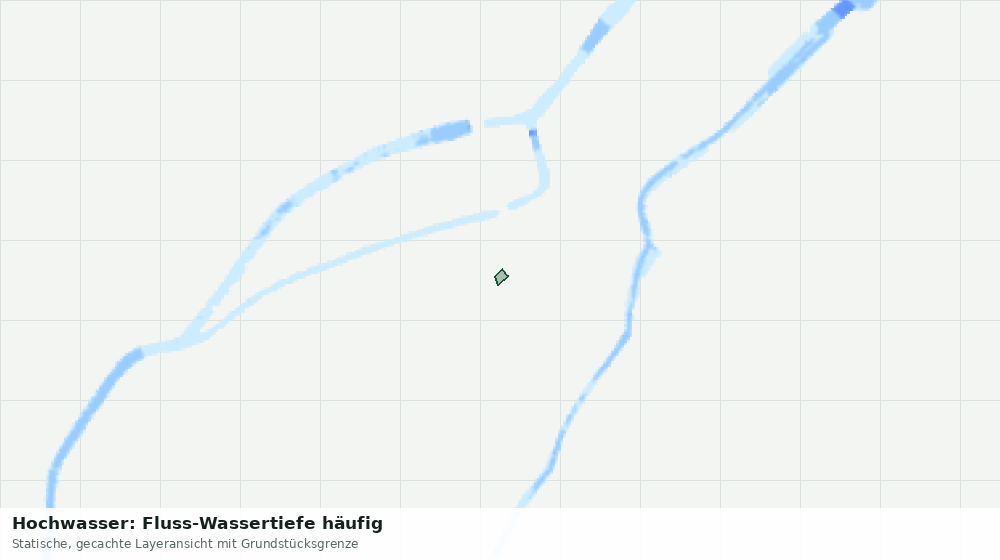 Statische Kartenansicht: Hochwasser: Fluss-Wassertiefe häufig