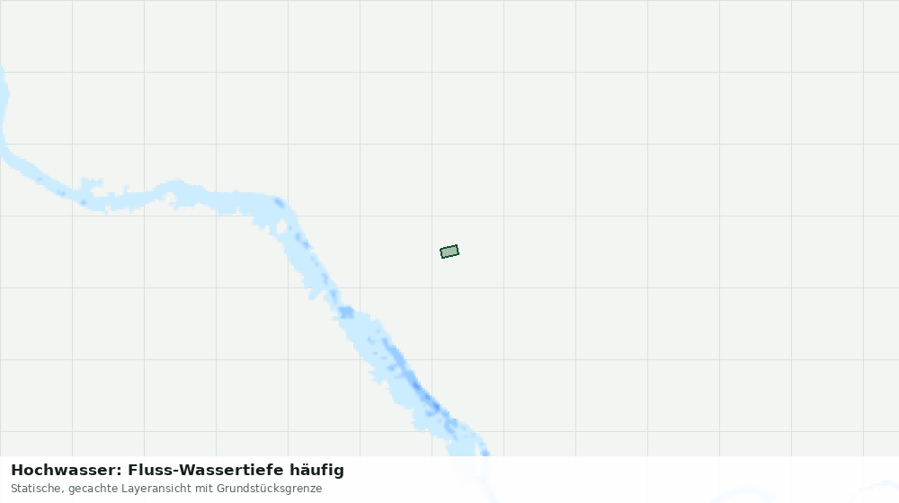 Statische Kartenansicht: Hochwasser: Fluss-Wassertiefe häufig