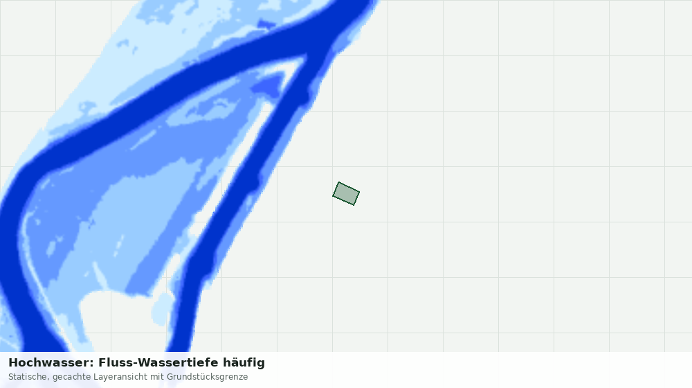 Statische Kartenansicht: Hochwasser: Fluss-Wassertiefe häufig