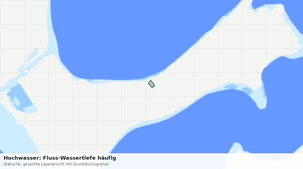 Statische Kartenansicht: Hochwasser: Fluss-Wassertiefe häufig