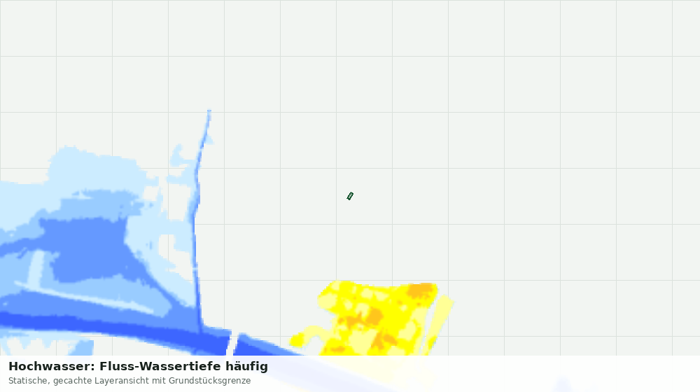Statische Kartenansicht: Hochwasser: Fluss-Wassertiefe häufig