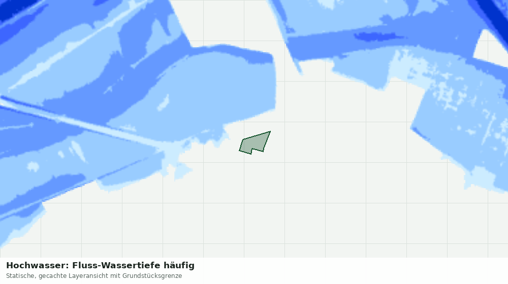 Statische Kartenansicht: Hochwasser: Fluss-Wassertiefe häufig