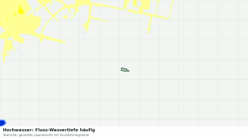 Statische Kartenansicht: Hochwasser: Fluss-Wassertiefe häufig