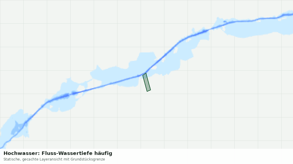 Statische Kartenansicht: Hochwasser: Fluss-Wassertiefe häufig