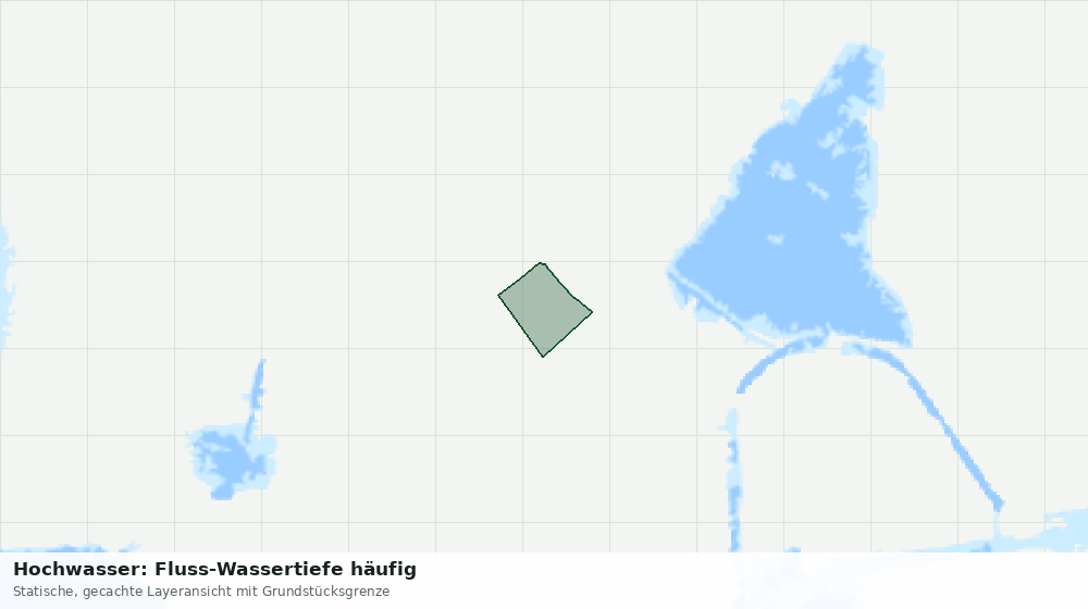 Statische Kartenansicht: Hochwasser: Fluss-Wassertiefe häufig