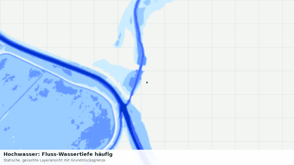 Statische Kartenansicht: Hochwasser: Fluss-Wassertiefe häufig