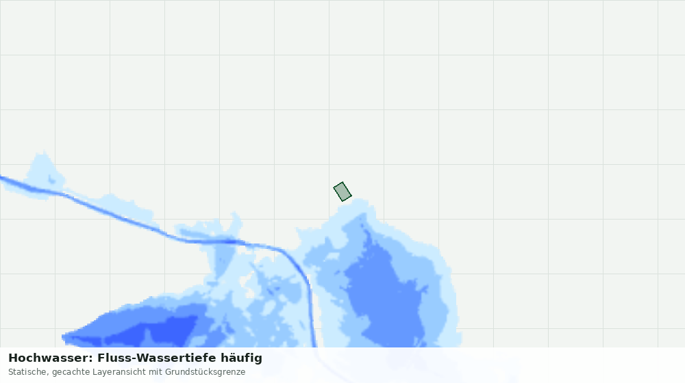 Statische Kartenansicht: Hochwasser: Fluss-Wassertiefe häufig