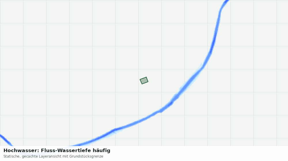 Statische Kartenansicht: Hochwasser: Fluss-Wassertiefe häufig
