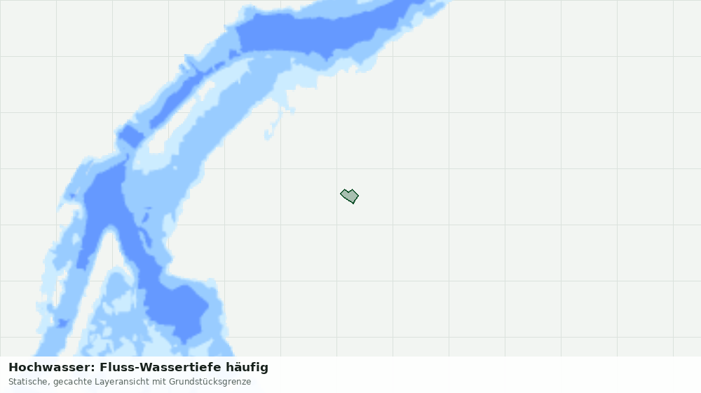 Statische Kartenansicht: Hochwasser: Fluss-Wassertiefe häufig
