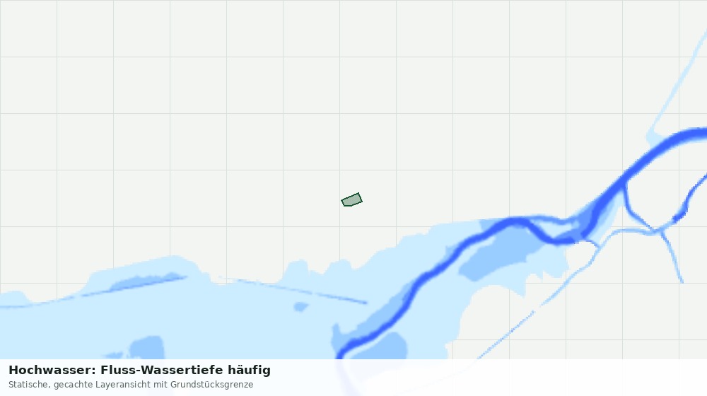 Statische Kartenansicht: Hochwasser: Fluss-Wassertiefe häufig