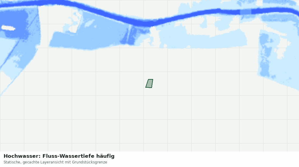 Statische Kartenansicht: Hochwasser: Fluss-Wassertiefe häufig