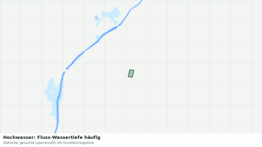 Statische Kartenansicht: Hochwasser: Fluss-Wassertiefe häufig
