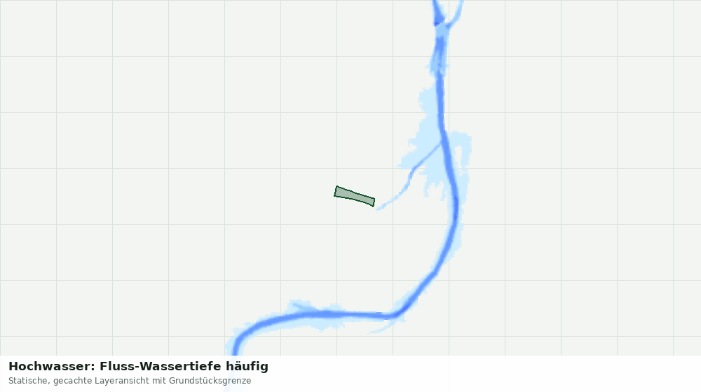 Statische Kartenansicht: Hochwasser: Fluss-Wassertiefe häufig