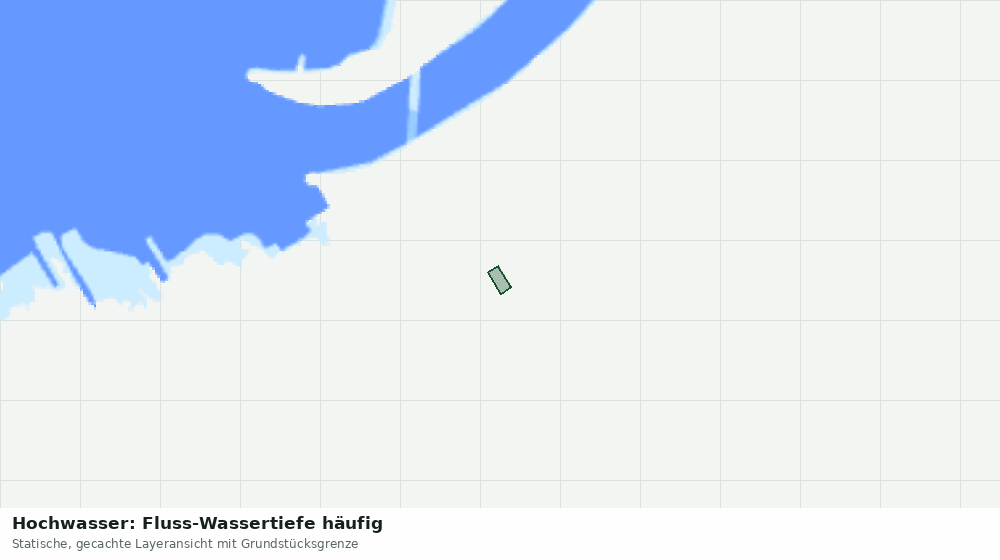 Statische Kartenansicht: Hochwasser: Fluss-Wassertiefe häufig