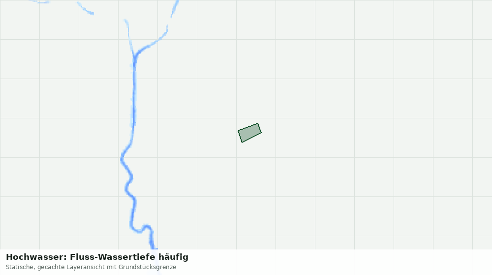 Statische Kartenansicht: Hochwasser: Fluss-Wassertiefe häufig