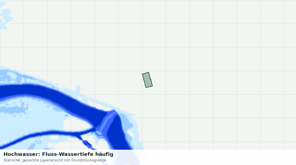 Statische Kartenansicht: Hochwasser: Fluss-Wassertiefe häufig