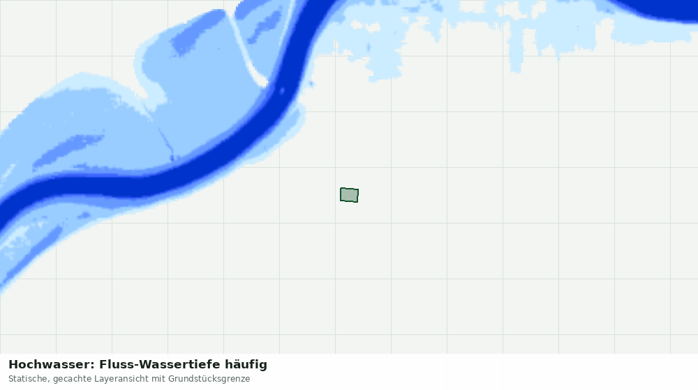 Statische Kartenansicht: Hochwasser: Fluss-Wassertiefe häufig