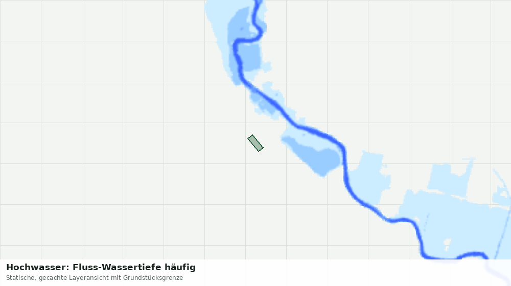 Statische Kartenansicht: Hochwasser: Fluss-Wassertiefe häufig