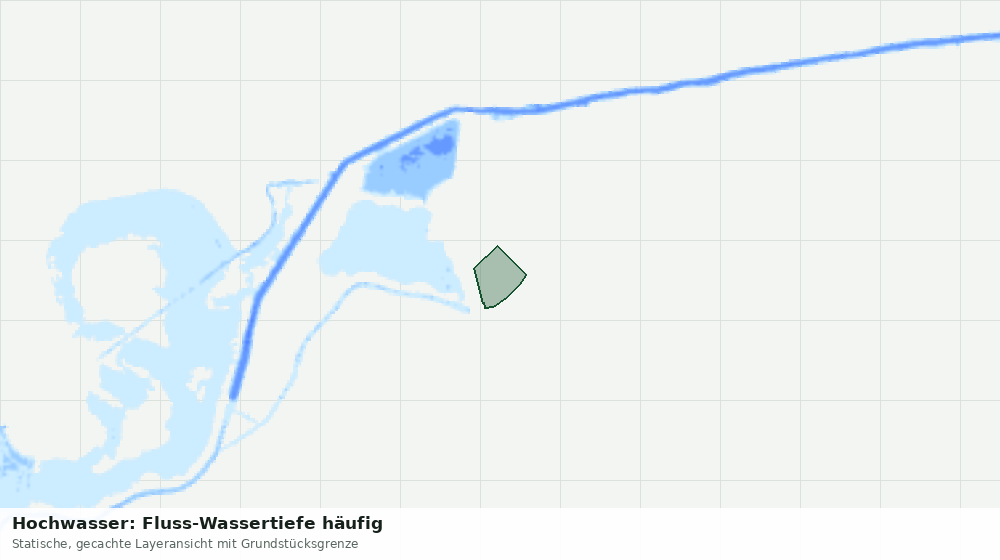 Statische Kartenansicht: Hochwasser: Fluss-Wassertiefe häufig