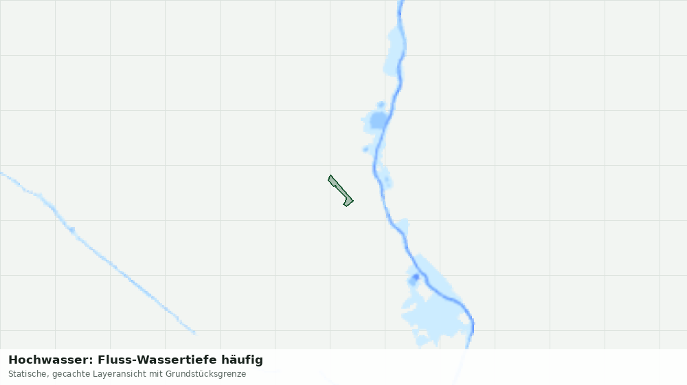 Statische Kartenansicht: Hochwasser: Fluss-Wassertiefe häufig