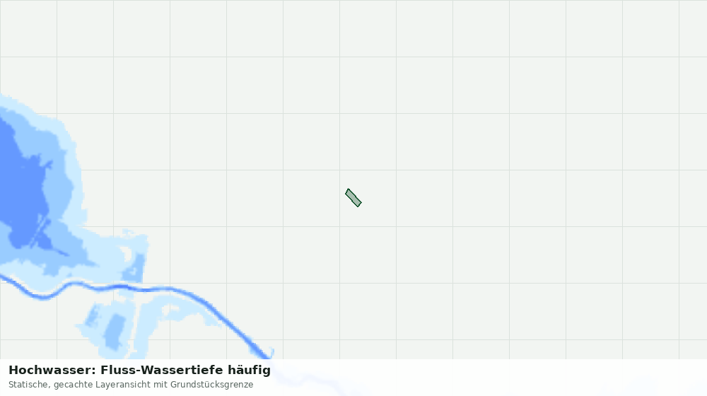 Statische Kartenansicht: Hochwasser: Fluss-Wassertiefe häufig